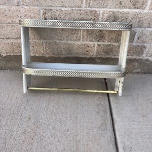 MCM Metal Bathroom Trinket Shelf